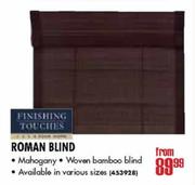 Finishing touches Roman Blind