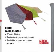 Chloe Table Runner-33cmx200cm Each