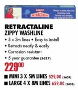 Retractaline Zippy Washline-5x3m Lines