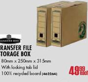 Transfer File Storage Box-80mmx250mmx315mm Each
