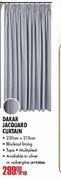 Dakar Jacquard Curtain-230cmx218cm
