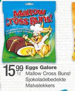 Eggs Galore Mallow Cross Buns! Sjokoladebedekte Malvalekkers-12