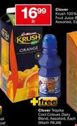 Clover Krush 100% Fruit Juice Blend Assorted-2L Each