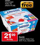 Nestle Jogolino dairy Cup With Fruit Assorted-4x100g