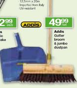 Addis Gutter Broom & Jumbo Dustpan-per set