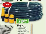 Riviera Garden Hose with Fittings-12.5mm x 20m