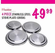 4 Piece Stainless Steel Stove Plate Covers