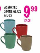 Assorted Stone Glaze Mugs-each