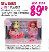 New Born 3-in-1 Playset