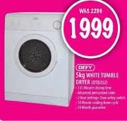  Defy White Tumble Dryer(DTD252)-5Kg