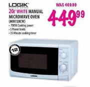 Logik White Manual Microwave Oven(MM720CW)-20L