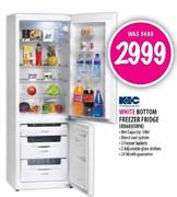 KIC White Bottom Freezer Fridge(KB6035WH)-346L