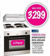 KIC Stainless Steel Undercounter Oven,Hob and Cookerhood