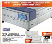 Slumberland Royal Connoiseur Pamper Top Do-Not-Turn Queen Base Set