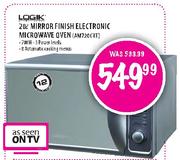 Logik Mirror Finish Electronic Microwave Oven-20L