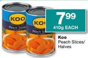 Koo Peach Slices/Halves-410 Each