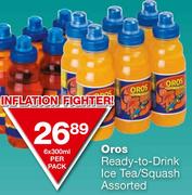 Oros Ready-To-Drink Squash Assorted-6 x 300ml Per Pack