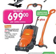 Flymo 1000W Lawnmower + 230W Trimmer Combo