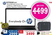 HP Notebook (630) + Case Logic 15"-16" Slim Laptop Bag
