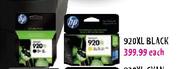 HP 920XL Black-each