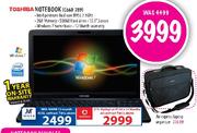 Toshiba Notebook (C660-289) + Air Express Laptop Organiser