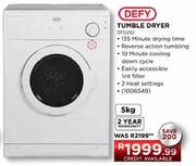 Defy Tumble Dryer(Model:DTD252)-5Kg