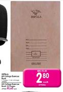 Impala A4 College Exercise Book-72 Pages each