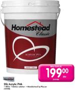 Homestead Classic Acrylic PVA-20L 
