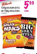 Willards Big Korn Bites-120g Ech
