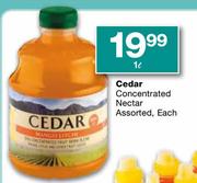 Cedar Concentrated Nectar Assorted-1L Each