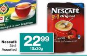 Nescafe 3 in 1 Assorted-10 x 20g