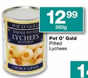 Pot O'Gold Pitted Lychees-565g