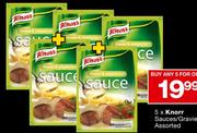 Knorr Sauces/Gravie Assorted-5's pack