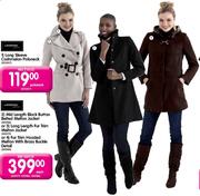 Legend Long Length Fur Trim Melton Jacket