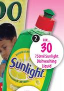 Sunlight Dishwashing Liquid-2 x 750ml