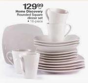 Home Discovery Rounded Square Dinner Set-16 Pcs