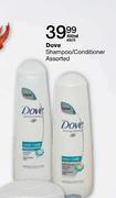 Dove Shampoo/Conditioner Assorted-400ml Each