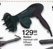 Revlon Hairdryer With Diffuser-2000W Each