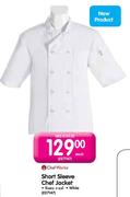 Chef Works Short Sleeve Chef Jacket-White