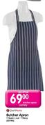 Chef Works Butcher Apron-Navy