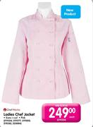 Chef Works Ladies Chef Jacket-Pink