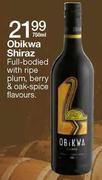 Obikwa Shiraz-750ml