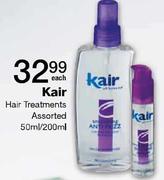 Kair Hair Treatments Assorted-50ml/200ml Each