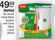 Dettol No-Touch Hand Wash System With Hand Wash Liquid-250ml Each