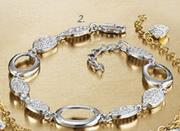 Little Luxuries We Love Silver 9ct Gold Bracelet