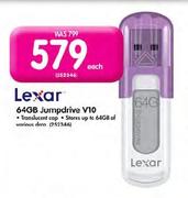 Lexar Jumpdrive V10-64GB Each