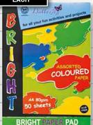 Butterfly Bright A4 Paper Pad-50 Sheets-Each