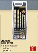 Alpen Drill Bit Set-5 Piece
