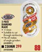 Ruwag 3 Pack Diamond Blade-230mm
