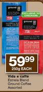 Vida E Caffe Estrela Blend Ground Coffee Assorted-250g Each